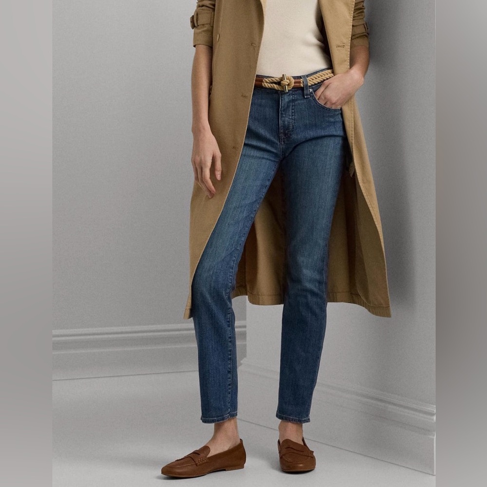 Lauren Ralph Lauren Mid-rise Straight Leg Jeans